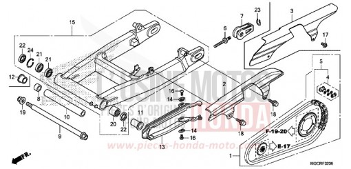 FORCELLONE (CB1100CA/CAD/TA/TAD) CB1100CAJ di 2018